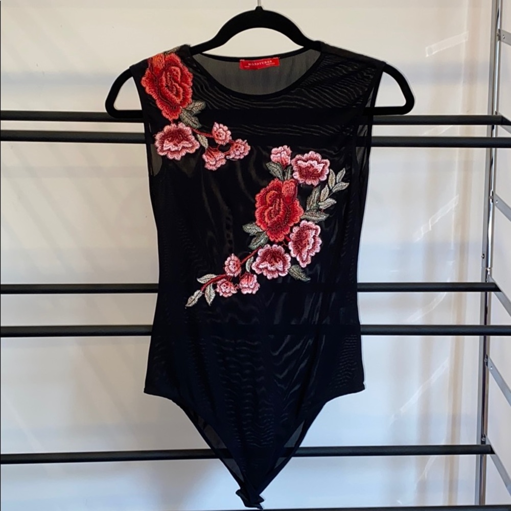 Sheer Rose Bodysuit